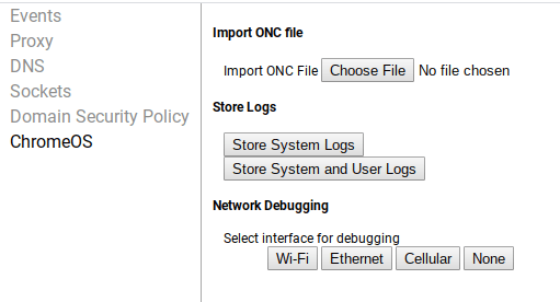 Chrome net-internals